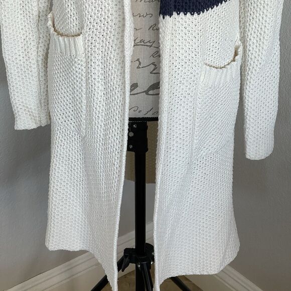 Chaser Womens Cardigan Sz Small Open Sweater Grandmacore Minimalist Coastal - Picture 7 of 10